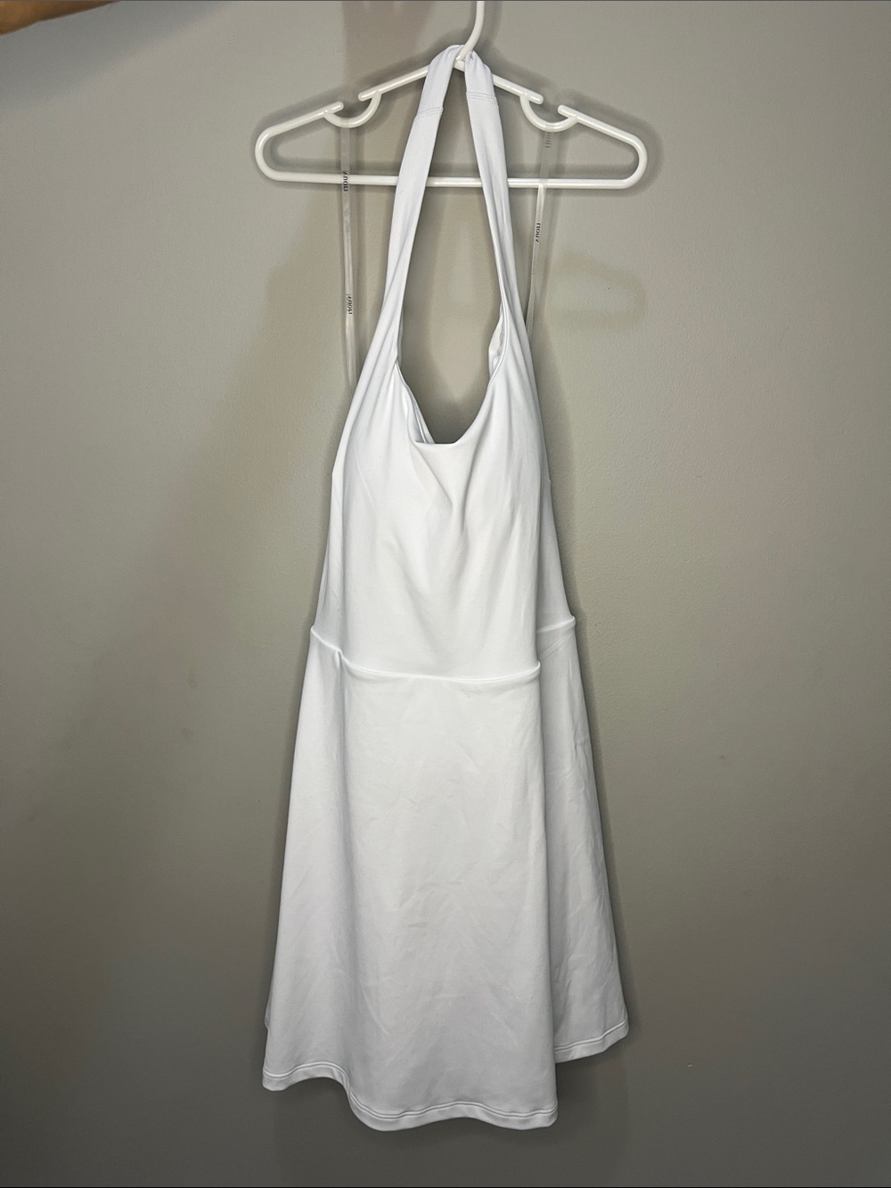 vuori White Halter A-Line Dress size M